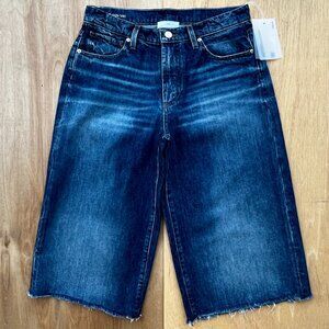 VIAVIA LOW AND BAGGY CULOTTE KNEE LENGTH DENIM JORT WOMEN’S sz 25 Frayed NWT